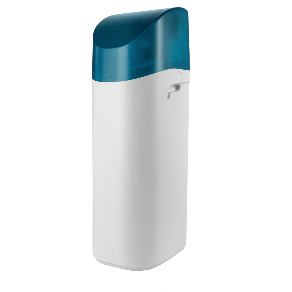 waterontharder wit met doorzichtig blauw deksel